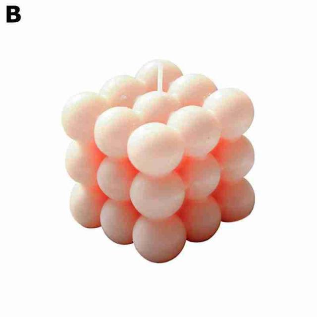 1pc Cube Wax Fragrance Candle Bougie Rose Scented Candles Cute Wax Candles Cube Scented Candle Handmade Decorative Candle Hand Poured Scented Candle Home Decor Candle for Bedroom Aesthetic  Home Geometric Decoration Cube Wax Fragrance Candle Stevvex