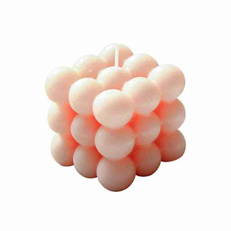1pc Cube Wax Fragrance Candle Bougie Rose Scented Candles Cute Wax Candles Cube Scented Candle Handmade Decorative Candle Hand Poured Scented Candle Home Decor Candle for Bedroom Aesthetic  Home Geometric Decoration Cube Wax Fragrance Candle Stevvex