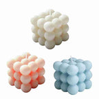 1pc Cube Wax Fragrance Candle Bougie Rose Scented Candles Cute Wax Candles Cube Scented Candle Handmade Decorative Candle Hand Poured Scented Candle Home Decor Candle for Bedroom Aesthetic  Home Geometric Decoration Cube Wax Fragrance Candle Stevvex