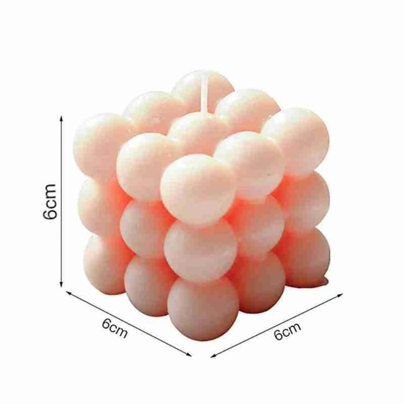 1pc Cube Wax Fragrance Candle Bougie Rose Scented Candles Cute Wax Candles Cube Scented Candle Handmade Decorative Candle Hand Poured Scented Candle Home Decor Candle for Bedroom Aesthetic  Home Geometric Decoration Cube Wax Fragrance Candle Stevvex