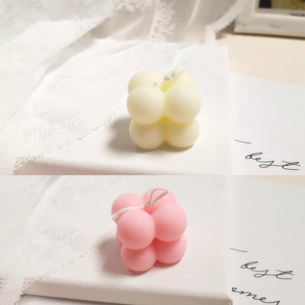 1pc Cube Wax Geometry Candle Soy Wax Candles Beautiful Art Candle Present Statue Scented Candles Decoration for Wedding Home Decor Candle Shaped Candles Wax Smokeless Oil Aromatherapy Candle For Christmas Wedding Home Decor Stevvex