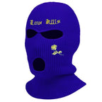 1Pc Embroidery Balaclava Face Mask 3-Hole for Cold Weather, Winter Ski Mask for Men and Women Thermal Cycling Mask Christmas Gift Face Scarf Mask Sunscreen Dustproof Army Cycling Hunting Fishing Tactical Airsoft Hat Stevvex
