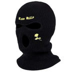 1Pc Embroidery Balaclava Face Mask 3-Hole for Cold Weather, Winter Ski Mask for Men and Women Thermal Cycling Mask Christmas Gift Face Scarf Mask Sunscreen Dustproof Army Cycling Hunting Fishing Tactical Airsoft Hat Stevvex