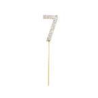 1Pc Glitter Alloy Rhinestone Number Cake Toppers Pieces Silver Glitter Number Cake Toppers Double Sided Twinkle Happy Birthday Cake Topper Cupcake Toppers For Wedding Baby Shower Birthday Decoration Wedding Gold Silver Digital Cakes Dessert Decor Stevvex