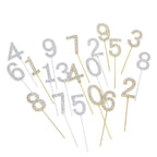 1Pc Glitter Alloy Rhinestone Number Cake Toppers Pieces Silver Glitter Number Cake Toppers Double Sided Twinkle Happy Birthday Cake Topper Cupcake Toppers For Wedding Baby Shower Birthday Decoration Wedding Gold Silver Digital Cakes Dessert Decor Stevvex