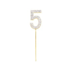1Pc Glitter Alloy Rhinestone Number Cake Toppers Pieces Silver Glitter Number Cake Toppers Double Sided Twinkle Happy Birthday Cake Topper Cupcake Toppers For Wedding Baby Shower Birthday Decoration Wedding Gold Silver Digital Cakes Dessert Decor Stevvex