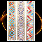 1PC Gold Chain Bracelet Tattoo Sticker Summer Style Fake Jewelry Temporary Tattoo Waterproof Gold Sliver Glitter Body Face Tattoo For Womens