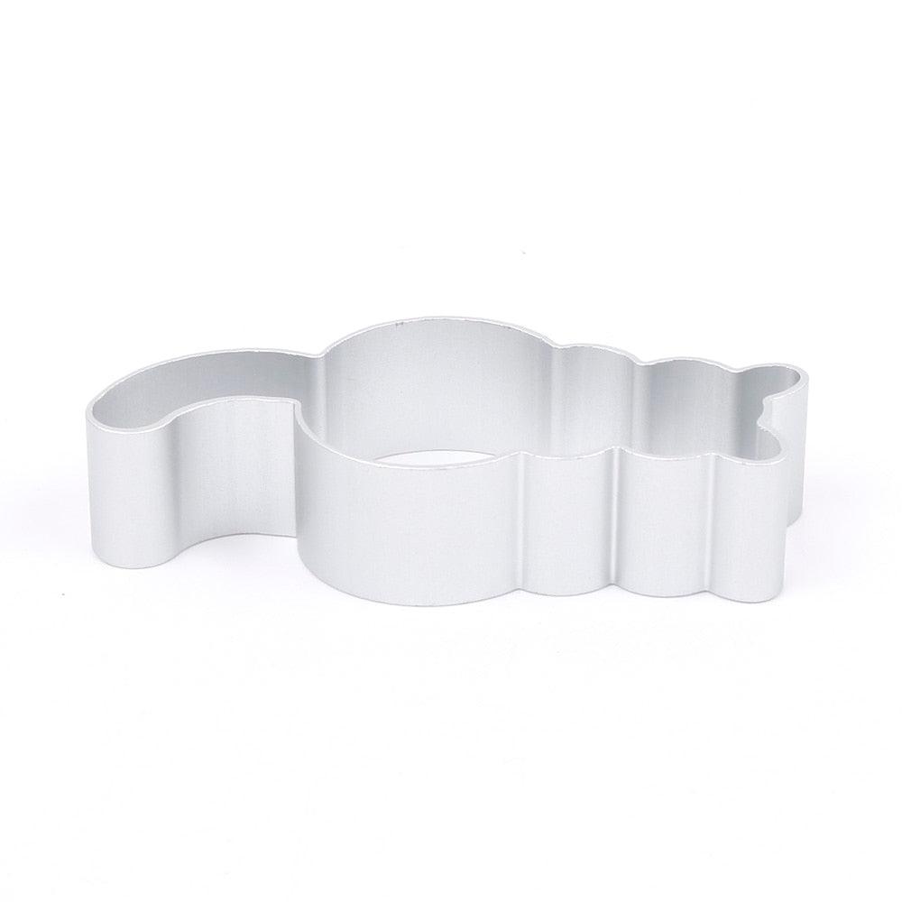 1PC Kitchen Cookie Cutter Cat Shaped Aluminium Mold Sugarcraft Cake Cookies Pastry Baking Cutter Mould Cake Decorating Tools Cute Cat Cookie Cutter Mold Cookie Stamp Perfect For Baking Treats Cookies And Crafts Stevvex