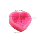 1PC Love Heart Rose Flower Shape 3D Silicone Mold Fondant Chocolate Cake Decorating Baking Tools Moulds Mold Soap Rose Flower Heart Molds Fondant Sugar Pudding Soap Candle Mould Stevvex