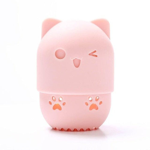 1PC Luxury Powder Puff Holder Sponge Makeup Drying Case Portable Soft Silicone Cosmetic Sponge Box Holder Elegant Soft Design Stevvex