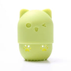 1PC Luxury Powder Puff Holder Sponge Makeup Drying Case Portable Soft Silicone Cosmetic Sponge Box Holder Elegant Soft Design Stevvex