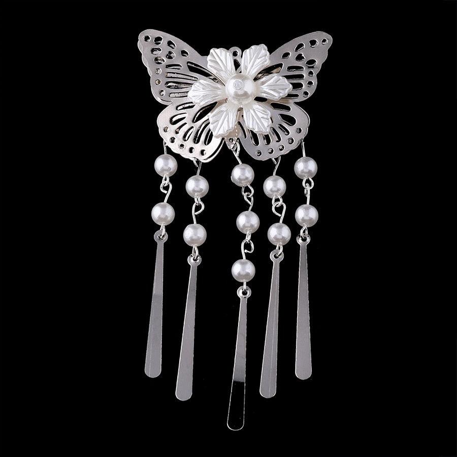1Pc New Chinese Style Hair Clips for Women Cherry Hairpin Girls Elegant Ladies Headwear Costume Headdress Wedding Hair Accessories for Brides and Bridesmaids Stevvex