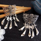 1Pc New Chinese Style Hair Clips for Women Cherry Hairpin Girls Elegant Ladies Headwear Costume Headdress Wedding Hair Accessories for Brides and Bridesmaids Stevvex