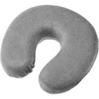 1PC New U Shaped Travel Pillow Car Air Flight Inflatable Pillows Neck Support Headrest Cushion Soft Nursing Cushion Black U-Shape Travel Pillow Automatic Air Inflatable Airplane Car Pillows Ring Pillow Folding Press Type Bed Pillows Stevvex