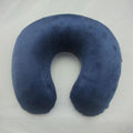 1PC New U Shaped Travel Pillow Car Air Flight Inflatable Pillows Neck Support Headrest Cushion Soft Nursing Cushion Black U-Shape Travel Pillow Automatic Air Inflatable Airplane Car Pillows Ring Pillow Folding Press Type Bed Pillows Stevvex