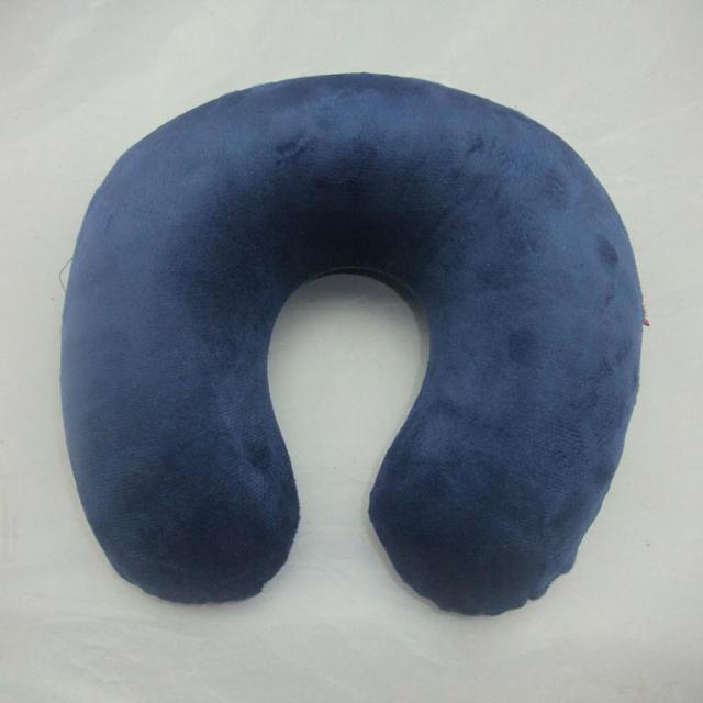 1PC New U Shaped Travel Pillow Car Air Flight Inflatable Pillows Neck Support Headrest Cushion Soft Nursing Cushion Black U-Shape Travel Pillow Automatic Air Inflatable Airplane Car Pillows Ring Pillow Folding Press Type Bed Pillows Stevvex
