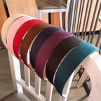 1PC Plastic Fashion Canvas Wide Headband Hair Band Headwear Bezel Hair Accessories For Woman Satin Covered Resin Hairbands Gorgeous Hair Accessories For Women Stevvex