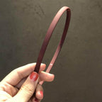 1PC Plastic Fashion Frosted Wide Headband Hair Band Headwear Bezel Hair Accessories For Woman Satin Covered Resin Hairbands Gorgeous Hair Accessories For Women Stevvex
