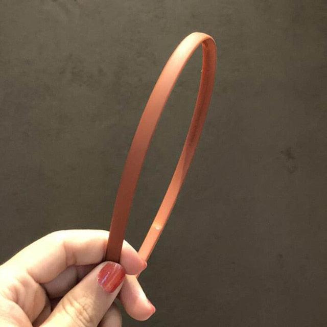 1PC Plastic Fashion Frosted Wide Headband Hair Band Headwear Bezel Hair Accessories For Woman Satin Covered Resin Hairbands Gorgeous Hair Accessories For Women Stevvex