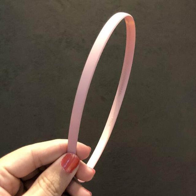 1PC Plastic Fashion Frosted Wide Headband Hair Band Headwear Bezel Hair Accessories For Woman Satin Covered Resin Hairbands Gorgeous Hair Accessories For Women Stevvex