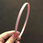 1PC Plastic Fashion Frosted Wide Headband Hair Band Headwear Bezel Hair Accessories For Woman Satin Covered Resin Hairbands Gorgeous Hair Accessories For Women Stevvex
