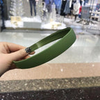 1PC Plastic Fashion Frosted Wide Headband Hair Band Headwear Bezel Hair Accessories For Woman Satin Covered Resin Hairbands Gorgeous Hair Accessories For Women Stevvex