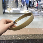 1PC Plastic Fashion Frosted Wide Headband Hair Band Headwear Bezel Hair Accessories For Woman Satin Covered Resin Hairbands Gorgeous Hair Accessories For Women Stevvex
