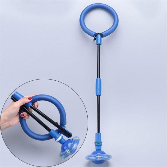 1PC Portable Folding Glowing Bouncing Balls One Foot Flashing Jumping Rope Ball Kids Toys Ankle Skip Ball Adult Fitness Training Flashing Jumping Ring Children Colorful Ankle Skip Jump Ropes Sports Swing Ball For Kids Boys Girls Toy Stevvex