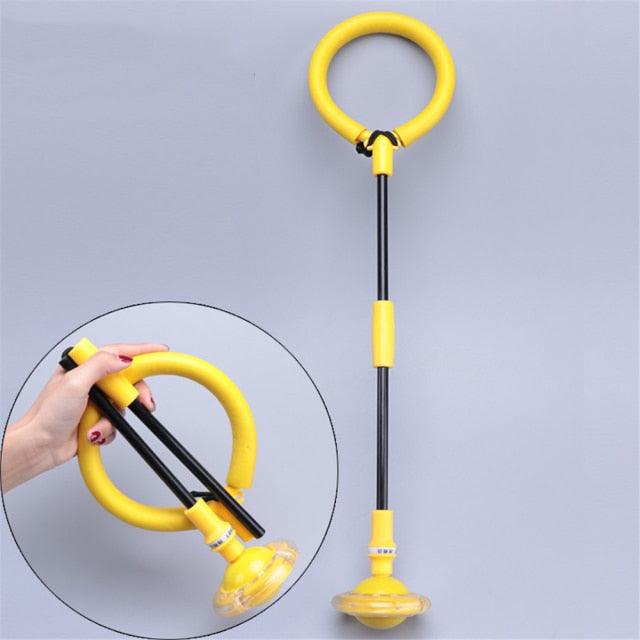 1PC Portable Folding Glowing Bouncing Balls One Foot Flashing Jumping Rope Ball Kids Toys Ankle Skip Ball Adult Fitness Training Flashing Jumping Ring Children Colorful Ankle Skip Jump Ropes Sports Swing Ball For Kids Boys Girls Toy Stevvex