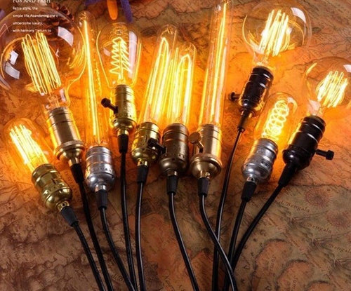 1pc Retro Lamp Edison Bulb Incandescent Living Room Decoration Vintage Lamp Filament Dimmable Amber Glass Antique Filament Light Bulbs Stevvex