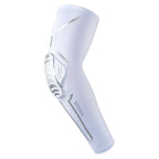 1PC Sport Black Arm Guard Compression Sleeves Sports Fitness Elastic Elbow Protective Pad Outdoor Basketball Football Sleeves For UV Summer Sun Protection Men Athletic Arm Cover Stevvex