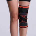 1PC Sport Knee Sleeve Support Men Kneepad Pressurized Elastic Knee Pads Fitness Gear Protector For Sport Improved Circulation Compression Support For Joint Pain