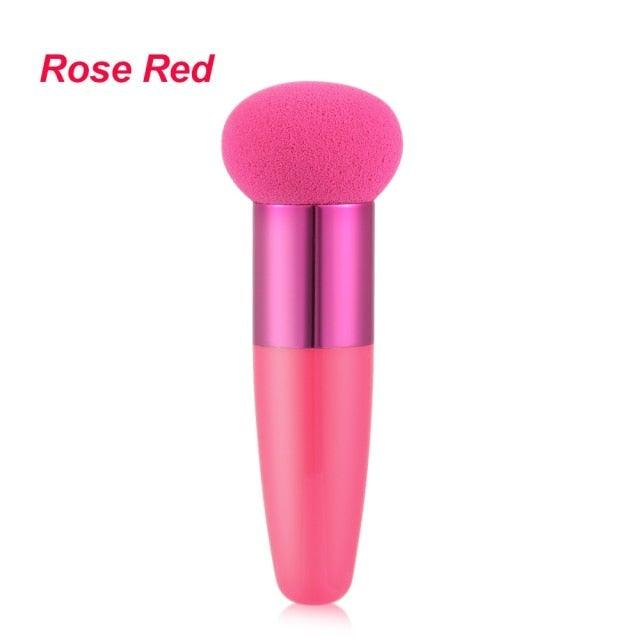 1PC Womens Powder Sponge Beauty Cosmetic Puff Face Makeup Brushes Tools with Handle Makeup Brush Professional Soft Mushroom Head Stevvex