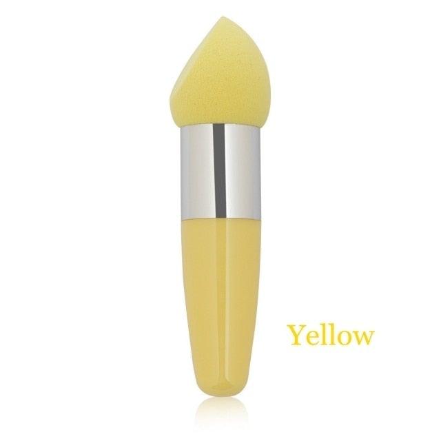 1PC Womens Powder Sponge Beauty Cosmetic Puff Face Makeup Brushes Tools with Handle Makeup Brush Professional Soft Mushroom Head Stevvex
