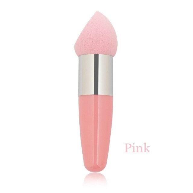 1PC Womens Powder Sponge Beauty Cosmetic Puff Face Makeup Brushes Tools with Handle Makeup Brush Professional Soft Mushroom Head Stevvex