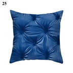 1Pcs Blue Pattern Cushion Cover Polyester Pillowcase Decorative Navy Blue White Pillow Covers Pillow Case Blue Home Bedroom Sofa Decor Pillow Cover Stevvex