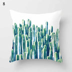 1Pcs Blue Pattern Cushion Cover Polyester Pillowcase Decorative Navy Blue White Pillow Covers Pillow Case Blue Home Bedroom Sofa Decor Pillow Cover Stevvex