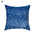 1Pcs Blue Pattern Cushion Cover Polyester Pillowcase Decorative Navy Blue White Pillow Covers Pillow Case Blue Home Bedroom Sofa Decor Pillow Cover Stevvex
