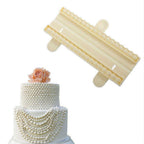 1pcs Cake Fondant Silicone Mold Lace Flower Cake Border Sugarcraft Pastry Mold Bakeware Kitchen Baking Decorating Tool Silicone Fondant Cake Decoration Mould Round Pearls Bubbles Molds Rope Bead Border Mold Chain Mold Gum Pastry Sugar Craft Chocolate Clay