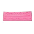 1pcs Cake Fondant Silicone Mold Lace Flower Cake Border Sugarcraft Pastry Mold Bakeware Kitchen Baking Decorating Tool Silicone Fondant Cake Decoration Mould Round Pearls Bubbles Molds Rope Bead Border Mold Chain Mold Gum Pastry Sugar Craft Chocolate Clay