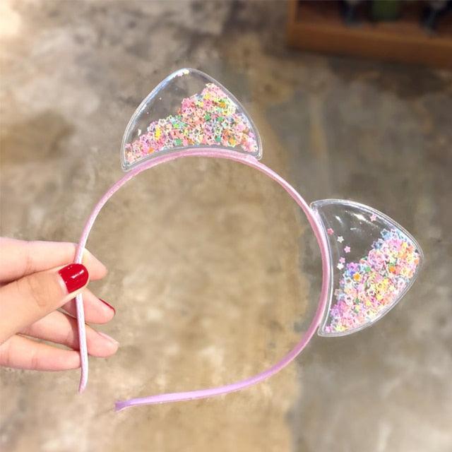 1Pcs Cute Cat Ears Headband Baby Girls Hairband Korean Children Princess Kids Gift Hair Band Props Party Girls Gorgeous Hair Accessories For Women Stevvex
