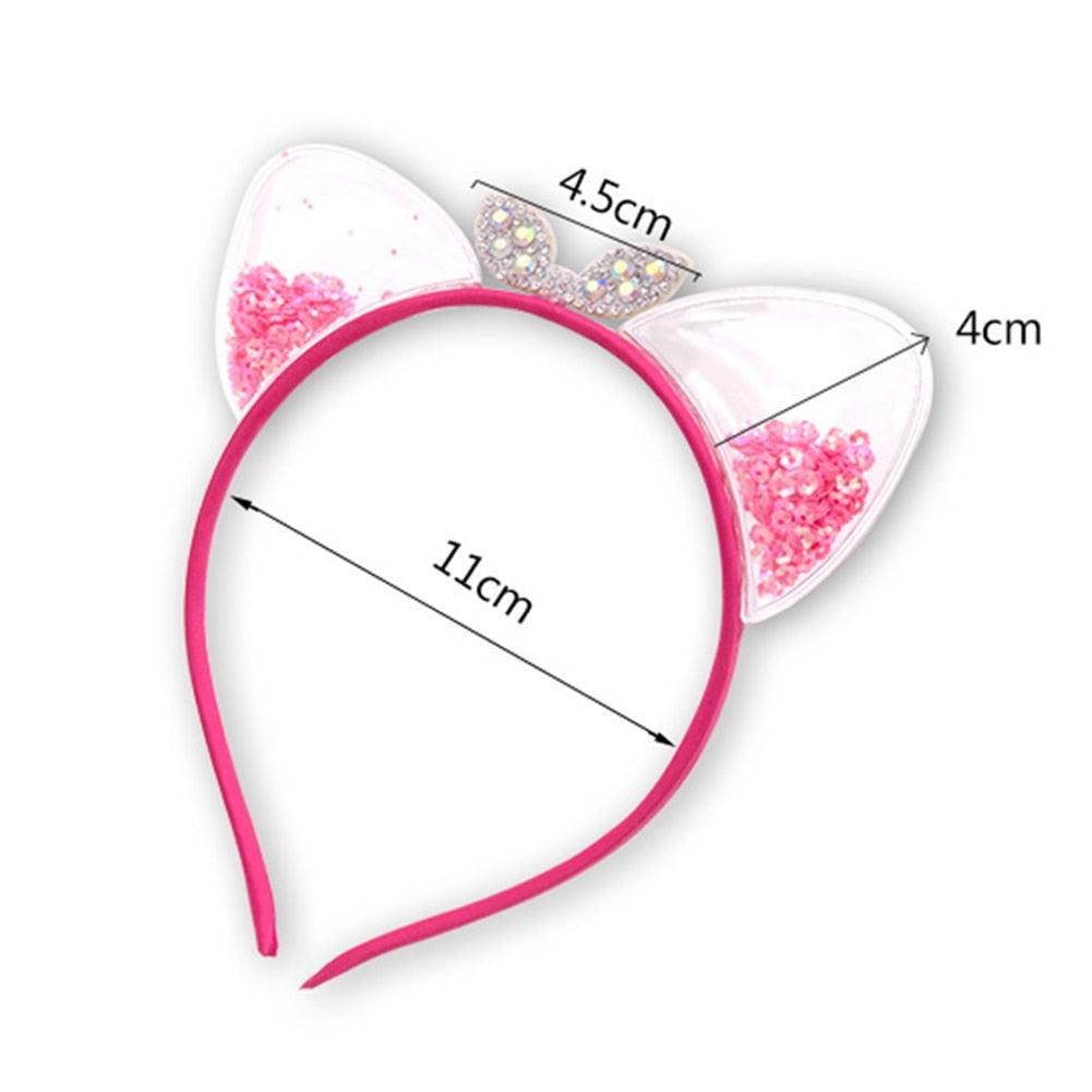 1Pcs Cute Cat Ears Headband Baby Girls Hairband Korean Children Princess Kids Gift Hair Band Props Party Girls Gorgeous Hair Accessories For Women Stevvex