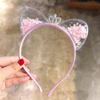 1Pcs Cute Cat Ears Headband Baby Girls Hairband Korean Children Princess Kids Gift Hair Band Props Party Girls Gorgeous Hair Accessories For Women Stevvex
