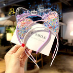 1Pcs Cute Cat Ears Headband Baby Girls Hairband Korean Children Princess Kids Gift Hair Band Props Party Girls Gorgeous Hair Accessories For Women Stevvex