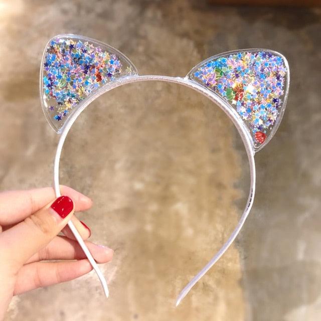 1Pcs Cute Cat Ears Headband Baby Girls Hairband Korean Children Princess Kids Gift Hair Band Props Party Girls Gorgeous Hair Accessories For Women Stevvex