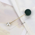 1pcs Fashion Pearl Fixed Strap Charm Safety Pin Sweater Cardigan Clip Brooches Rhinestone Metal Jewelry Sweater Shawl Clips Faux Crystal and Pearl Pins for Fixing on Sweaters Stevvex