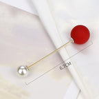1pcs Fashion Pearl Fixed Strap Charm Safety Pin Sweater Cardigan Clip Brooches Rhinestone Metal Jewelry Sweater Shawl Clips Faux Crystal and Pearl Pins for Fixing on Sweaters Stevvex