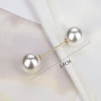 1pcs Fashion Pearl Fixed Strap Charm Safety Pin Sweater Cardigan Clip Brooches Rhinestone Metal Jewelry Sweater Shawl Clips Faux Crystal and Pearl Pins for Fixing on Sweaters Stevvex