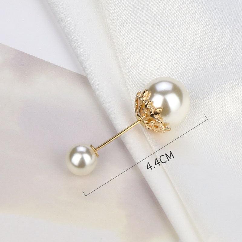 1pcs Fashion Pearl Fixed Strap Charm Safety Pin Sweater Cardigan Clip Brooches Rhinestone Metal Jewelry Sweater Shawl Clips Faux Crystal and Pearl Pins for Fixing on Sweaters Stevvex