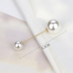 1pcs Fashion Pearl Fixed Strap Charm Safety Pin Sweater Cardigan Clip Brooches Rhinestone Metal Jewelry Sweater Shawl Clips Faux Crystal and Pearl Pins for Fixing on Sweaters Stevvex